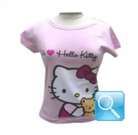 maglia hello kitty t-shirt rosa friend L