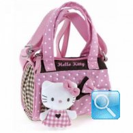 Borsa Bauletto Hello Kitty c-tracolla pink&brown