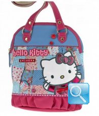 Borsa Round Shopper Love Hello Kitty Azzurro