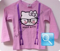 maglia hello kitty t-shirt  lilla manica lunga 4 anni